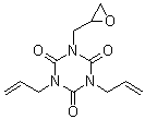 CAS # 20395-16-8, Diallyl monoglycidyl isocyanurate, 1-(2-Oxiranylmethyl)-3,5-di-2-propen-1-yl-1,3,5-triazine-2,4,6(1H,3H,5H)-trione, 1,3-Diallyl 5-glycidyl isocyanurate, 1,3-Diallyl-5-(2,3-epoxypropan-1-yl)-1,3,5-triazine-2,4,6-trione, DA-MGIC, Diallyl 2,3-epoxypropyl isocyanurate, Diallyl epoxypropyl isocyanurate, Diallyl glycidyl isocyanurate