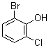 structure of CAS# 2040-88-2, 2-溴-6-氯苯酚