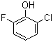 structure of CAS# 2040-90-6, 2-氯-6-氟苯酚