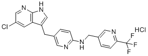 structure of CAS# 2040295-03-0, 培西达替尼盐酸盐