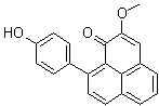 structure of CAS# 204134-70-3, 9-(4-羟基苯基)-2-甲氧基-1H-萘嵌苯-1-酮