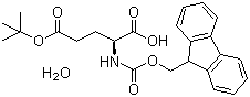 structure of CAS# 204251-24-1, Fmoc-L-Glutamic acid-O-tert-butyl ester hydrate