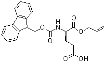 structure of CAS# 204251-86-5, N-[芴甲氧羰基]-D-谷氨酸烯丙基酯
