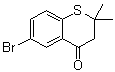 structure of CAS# 204449-18-3, 6-Bromo-2,3-dihydro-2,2-dimethyl-4H-1-benzothiopyran-4-one