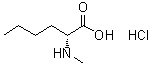 structure of CAS# 2044710-37-2, N-甲基-D-正亮氨酸盐酸盐
