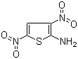 CAS # 2045-70-7, 2-Amino-3,5-dinitrothiophene, 3,5-Dinitrothiophen-2-amine