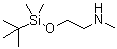 CAS # 204580-28-9, 2-[(tert-Butyldimethylsilyl)oxy]-N-methylethanamine, N-[2-(tert-Butyldimethylsilyloxy)ethyl]-N-methylamine, [2-[(tert-Butyldimethylsilyl)oxy]ethyl]methylamine