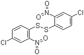 structure of CAS# 2050-66-0, 2,2'-二硝基-4,4'-二氯二苯二硫醚