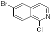 structure of CAS# 205055-63-6, 1-氯-6-溴异喹啉