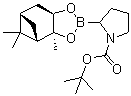 structure of CAS# 205116-75-2, 2-[(3aS,4S,6S,7aR)-六氢-3a,5,5-三甲基-4,6-甲桥-1,3,2-苯并二氧硼戊环-2-基]-1-吡咯烷羧酸叔丁酯