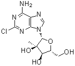structure of CAS# 205171-11-5, 2-Chloro-2'-C-methyladenosine