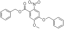 structure of CAS# 205259-40-1, 4-(苄氧基)-5-甲氧基-2-硝基苯甲酸苄酯