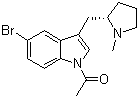 structure of CAS# 205369-12-6, (R)-N-乙酰基-5-溴-3-(N-甲基吡咯烷-2-基甲基)-1H-吲哚