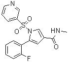 CAS 登录号：2054536-04-6, 5-(2-氟苯基)-N-甲基-1-(3-吡啶基磺酰基)-1H-吡咯-3-甲酰胺