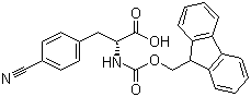 structure of CAS# 205526-34-7, Fmoc-4-氰基-D-苯丙氨酸