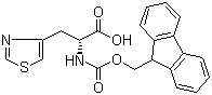 structure of CAS# 205528-33-2, Fmoc-D-3-(4-噻唑基)丙氨酸