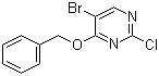 structure of CAS# 205672-19-1, 4-苄氧基-5-溴-2-氯嘧啶