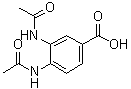 structure of CAS# 205873-56-9, 3,4-二(乙酰氨基)苯甲酸