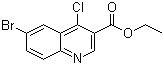 structure of CAS# 206257-39-8, 6-溴-4-氯-3-喹啉羧酸乙酯