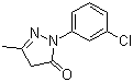 structure of CAS# 20629-90-7, 1-(3-氯苯基)-3-甲基-5-吡唑啉酮