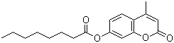 structure of CAS# 20671-66-3, 辛酸 4-甲基伞形酮酯