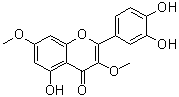 structure of CAS# 2068-02-2, 5,3',4'-三羟基-3,7-二甲氧基黄酮