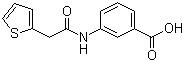 structure of CAS# 206983-05-3, 3-(2-噻吩-2-基乙酰基氨基)苯甲酸