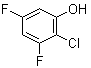 structure of CAS# 206986-81-4, 2-Chloro-3,5-difluorophenol