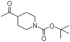 structure of CAS# 206989-61-9, 4-乙酰基哌啶-1-甲酸叔丁酯