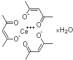 structure of CAS# 206996-61-4, 乙酰丙酮铈(III)水合物