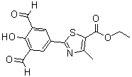 CAS # 2073891-59-3, 2-(3,5-Diformyl-4-hydroxyphenyl)-4-methyl-5-thiazolecarboxylic acid ethyl ester