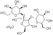 structure of CAS# 207511-10-2, O-alpha-D-吡喃葡萄糖基-(1→3)-beta-D-呋喃果糖基 alpha-D-吡喃葡萄糖苷水合物
