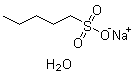 structure of CAS# 207605-40-1, 1-戊烷磺酸钠盐一水合物