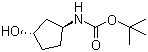 structure of CAS# 207729-04-2, rel-N-[(1R,3R)-3-羟基环戊基]氨基甲酸叔丁酯