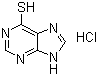 structure of CAS# 207729-57-5, 6-巯基嘌呤盐酸盐