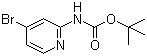 structure of CAS# 207799-10-8, 4-溴吡啶-2-氨基甲酸叔丁酯