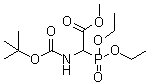 structure of CAS# 207863-56-7, (二乙氧基亚膦酰)[[(1,1-二甲基乙氧基)羰基]氨基]乙酸甲酯