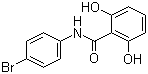 CAS 登录号：20788-07-2, 雷琐太尔, N-(4-溴苯基)-2,6-二羟基苯甲酰胺