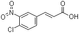structure of CAS# 20797-48-2, 4-Chloro-3-nitrocinnamic acid
