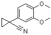 structure of CAS# 20802-15-7, 1-(3,4-二甲氧基苯基)环丙烷甲腈