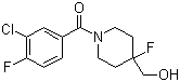 CAS # 208111-36-8, (3-Chloro-4-fluorophenyl)[4-fluoro-4-(hydroxymethyl)-1-piperidinyl]methanone