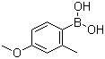 structure of CAS# 208399-66-0, 4-甲氧基-2-甲基苯硼酸