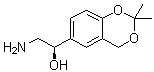 CAS 登录号：208925-08-0, (R)-2-氨基-1-(2,2-二甲基-4H-1,3-苯并二恶英-6-基)乙醇