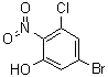 structure of CAS# 2090301-02-1, 5-溴-3-氯-2-硝基苯酚