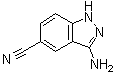structure of CAS# 20925-62-6, 3-Amino-1H-indazole-5-carbonitrile