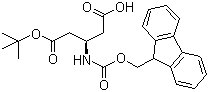 structure of CAS# 209252-17-5, N-芴甲氧羰基-L-beta-谷氨酸 5-叔丁酯