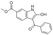 CAS # 2093243-16-2, Nintedanib Impurity 8, Methyl 3-(hydroxy(phenyl)methylene)-2-oxoindoline-6-carboxylate