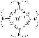 CAS 登录号：20941-65-5, 二乙基二硫代氨基甲酸碲, 硫化促进剂 TDEC