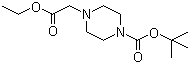 structure of CAS# 209667-59-4, 1-Boc-4-乙氧基羰基甲基哌嗪