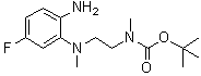 structure of CAS# 2097165-02-9, N-[2-[(2-氨基-5-氟苯基)甲基氨基]乙基]-N-甲基氨基甲酸叔丁酯